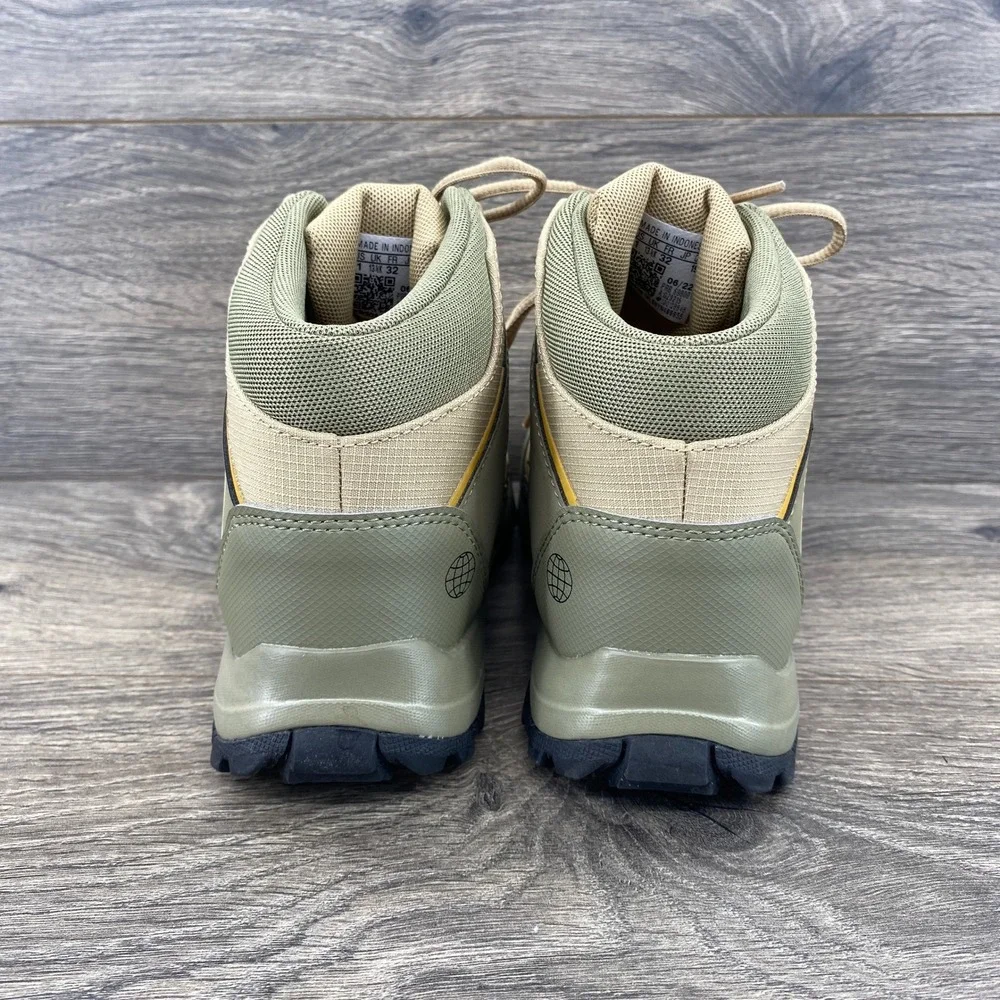 Adidas Terrex Hyperhiker Hiking Boots Youth 1 Green Olive GZ9215 Trail Shoes